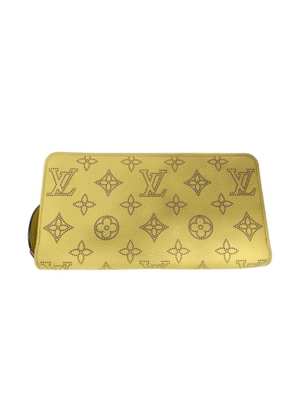 Louis Vuitton Wallet Zippy Yellow Mahina Silver